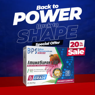 Imunosuport BP, 30 Capsule – Complex Imunitate cu Echinacea, Vitamina C, Zinc și Lăptișor de Matcă