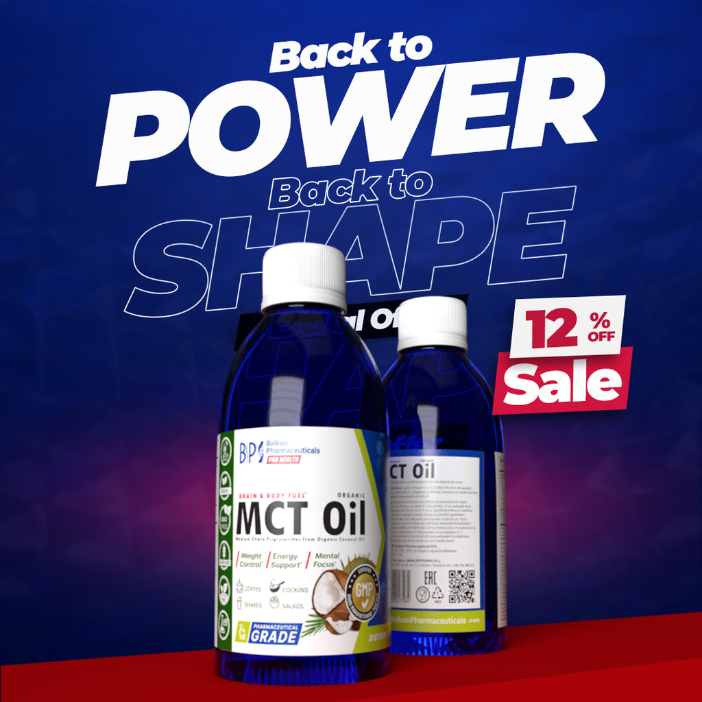 MCT Oil, Sursă de Energie Rapidă și Suport Metabolic, 500 ml.