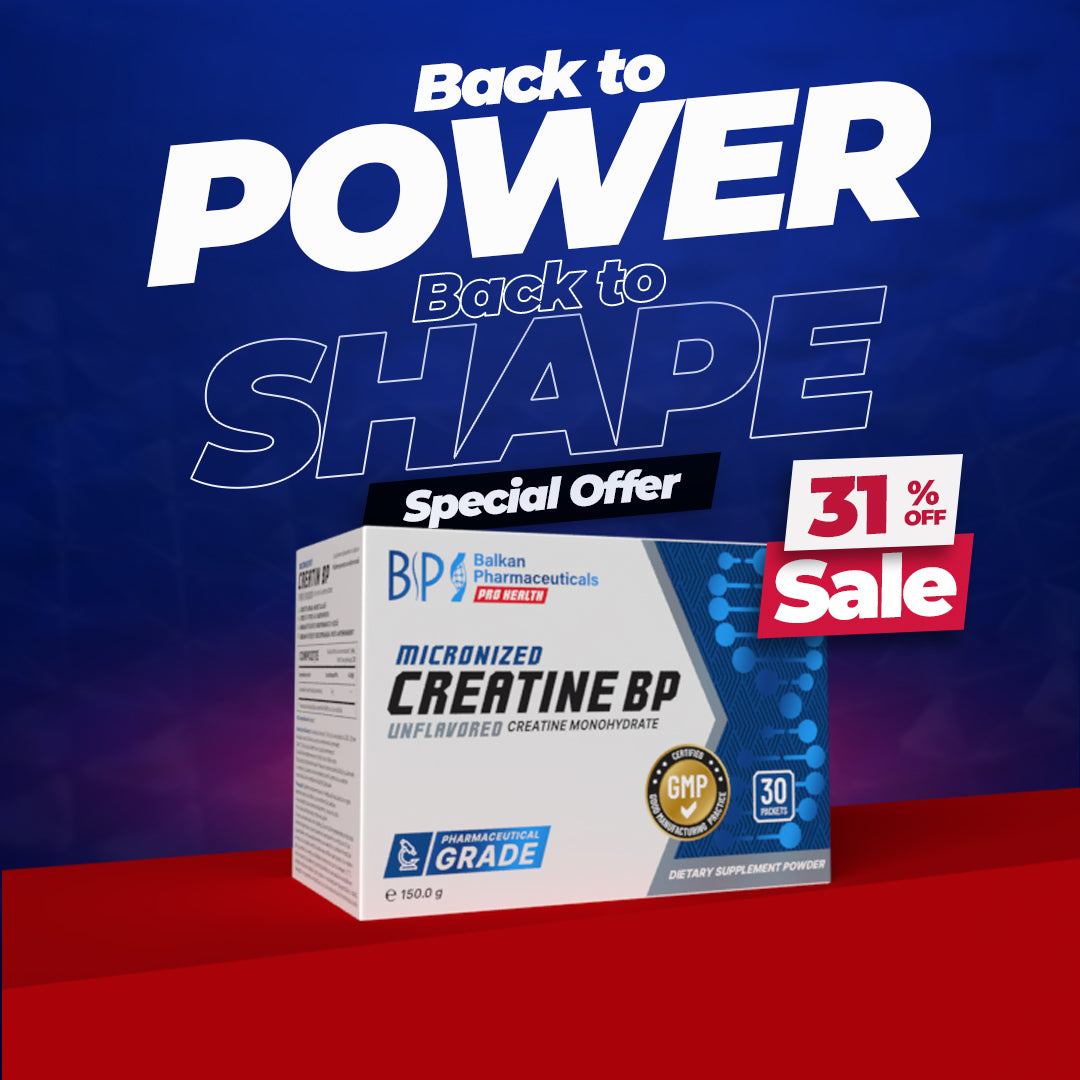 Creatine BP (creatină monohidrată), 30 plic.×5g