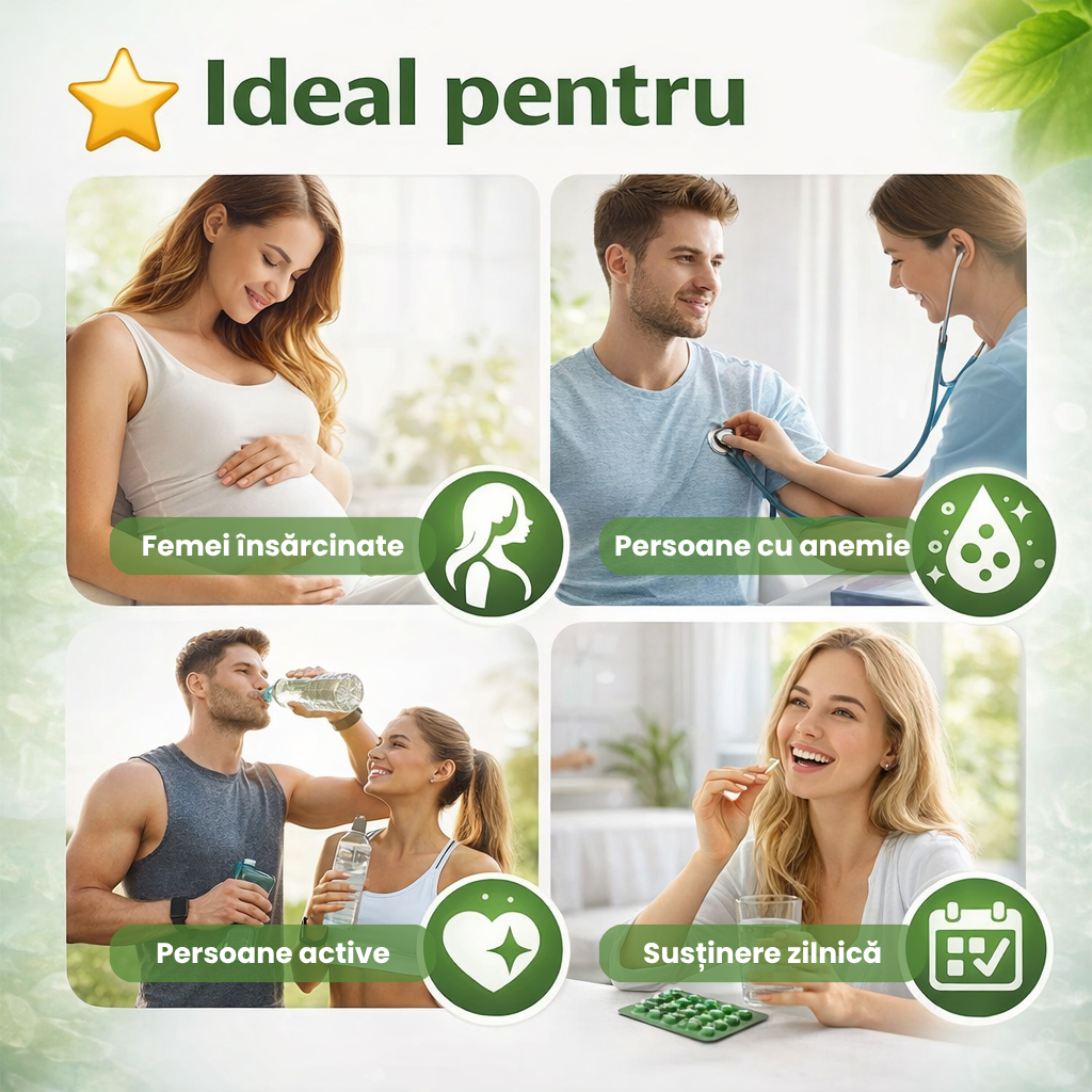 Acid Folic 1mg, Supliment Vitamina B9, 60 Comp.