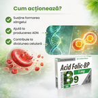 Acid Folic 1mg, Supliment Vitamina B9, 60 Comp.