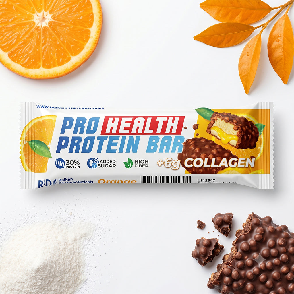 Baton Proteic Orange Crunch, 50g