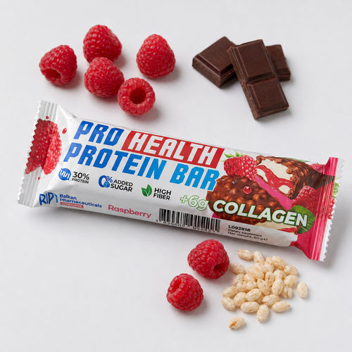 Baton Proteic Raspberry + Collagen, 50g