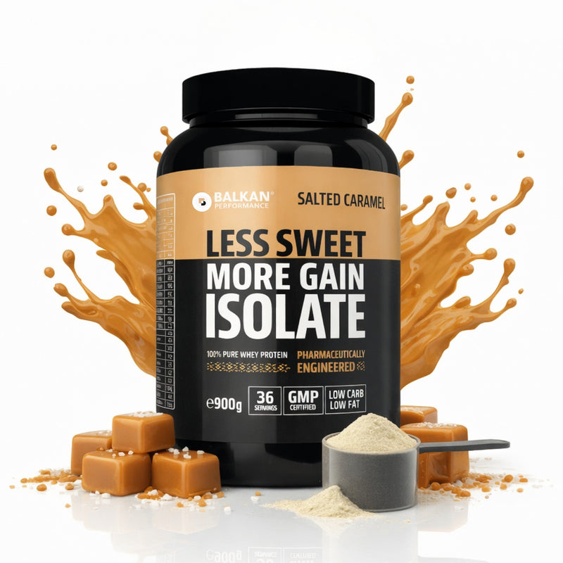 100% Whey Protein Isolate CFM® Caramel sărat, 900 g — packshot