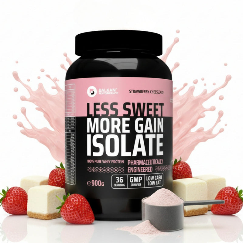 100% Whey Protein Isolate CFM® Cheesecake cu căpșuni, 900 g — packshot