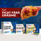 SET Ficat Fără Grăsime • Susține Funcția Hepatică • Metabolism Lipidic & Echilibru Metabolic Set pentru 2 luni
