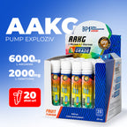 AAKG Shot 9500mg, Pre-Workout cu Arginină și Citrulină, 20 fiole x 25ml, Aromă Fructe