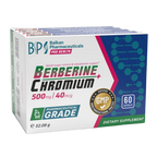 Cutia Berberine + Chromium de la Balkan Pharmaceuticals, 60 capsule, 500 mg berberină și 40 mcg crom, cu sigiliu GMP